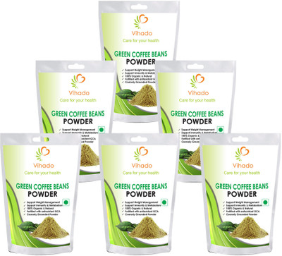 

Vihado Organic Green Coffee Beans Powder For Weight Management Instant Coffee (pack of 6) Instant Coffee 100 g(Pack of 6)