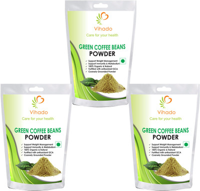 

Vihado Best Quality Green Coffee Beans Powder for Weight management & belly fat burner - (Pack of 3) Instant Coffee 200 g(Pack of 3)