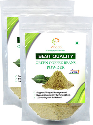 

VIHADO Nutrition Green Coffee Beans Powder for Weight Management (pack of 2) Instant Coffee 250 g(Pack of 2)