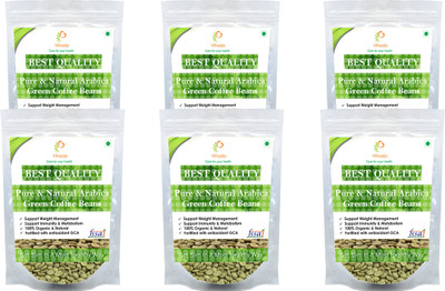 VIHADO Best Quality Organic Green Coffee Beans for Weight Management (Pack of 6) Instant Coffee 100 g(Pack of 6)