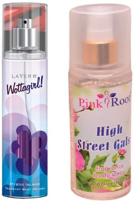 

Pink Root HIGH STREET GIRLS MIST WITH LAYER'R WOTTAGIRL! MYSTIC ISLAND(Set of 2)