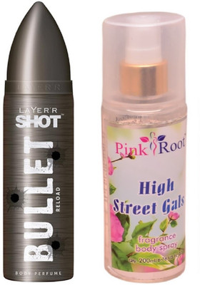

Pink Root HIGH STREET GIRLS MIST WITH LAYER'R SHOT BULLET RELOAD(Set of 2)