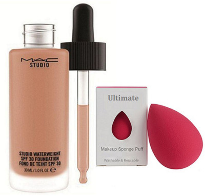 

Ultimate Sponge Puff, Studio Waterweight Liquid Foundation(Set of 2)