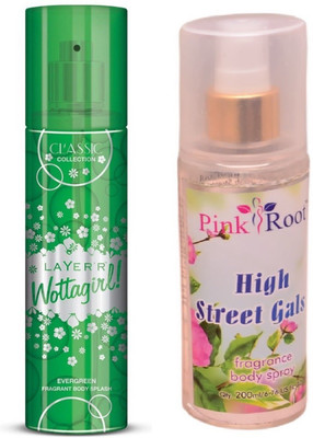 

Pink Root HIGH STREET GIRLS MIST WITH LAYER'R WOTTAGIRL! EVERGREEN(Set of 2)