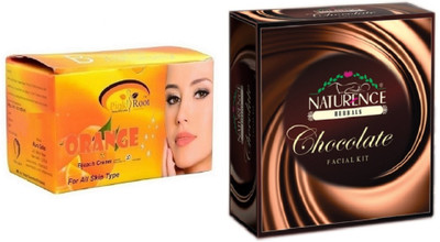 

Pink Root ORANGE BLEACH 250G WITH NATURENCE CHOCOLATE KIT 15G(Set of 2)
