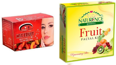 

Pink Root MIX FRUIT BLEACH 250G WITH NATURENCE FRUIT KIT 15G(Set of 2)