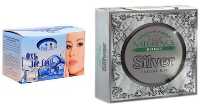 

Pink Root OXY BLEACH 250G WITH NATURENCE SILVER KIT 15G(Set of 2)
