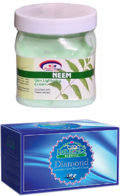 

Pink Root NEEM CREAM 500ML WITH NATURENCE DIAMOND BLEACH 200G(Set of 2)