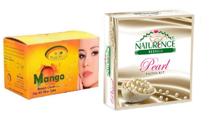 

Pink Root MANGO BLEACH 250G WITH NATURENCE PEARL KIT 15G(Set of 2)