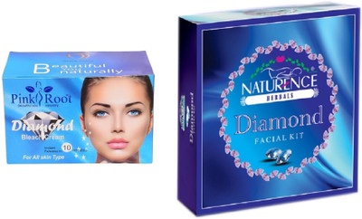 

Pink Root DIAMOND BLEACH 250G WITH NATURENCE DIAMOND KIT 15G(Set of 2)