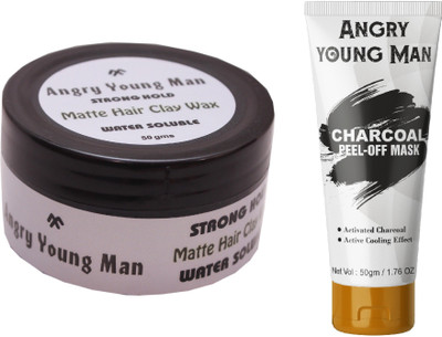 

Angry Young Man Hair Wax & Peel off Mask(Set of 2)