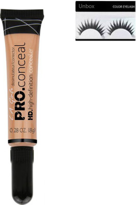 

unbox combo set of LA girl concealer & Eyelashes(Set of 2)