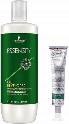 

Schwarzkopf Essensity Hair Color (Tube No. 4-88 Medium Brown Red Extra) 60ml (1 Tube) + 1 Essensity Developer 1000 ml(Set of 2)