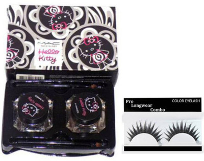 

Pro longwear combo Eyelashes,Hello Kitty Blam Two Black & Brown Liner(Set of 2)