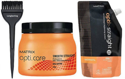 

Longlasting Hair Brush & Smooth Perfect Spa With Conditioning Hair Straightener Cream(Set of 3)