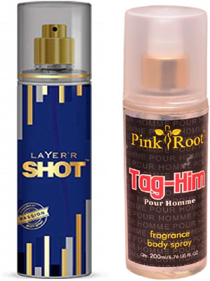 

Pink Root TAG-HIM MIST WITH LAYER'R SHOT PASSION(Set of 2)