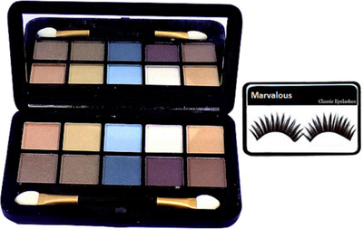 

Marvalous Of Eyelashes, Mac 10 Shades Eyeshadow Palette(Set of 2)