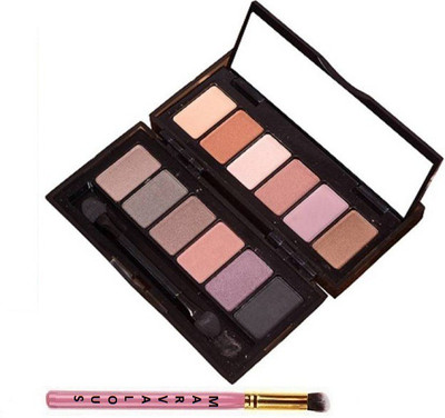 Marvalous makeup Brush, Naked Smoky 12 Eye shadow palette(Set of 2)