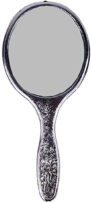 

EKAN Cosmetic Hand Held Oval Shape Mirror, Folding Handle Makeup Mirror