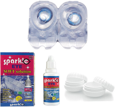 

Sparkle Eye Sea Blue Monthly Contact Lens(0, Sea Blue, Pack of 1)