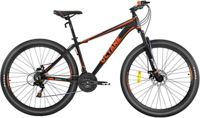 

Hero Octane Caspian 29 T 21 Gear Mountain Cycle(Red, Orange), Orange;black