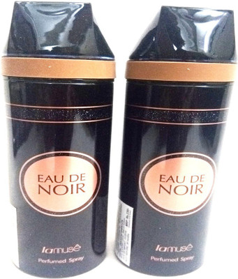 

LAMUSE EAU DE NOIR Perfume Body Spray - For Men(400 ml, Pack of 2)