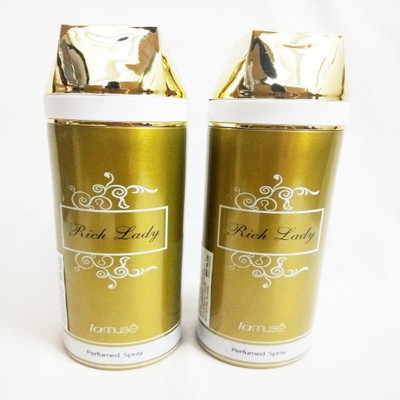 

LAMUSE RICH LADY Perfume Body Spray - For Women(400 ml, Pack of 2)