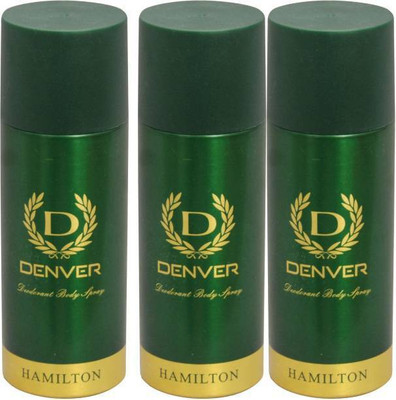 

Denver HAMILTON COMBO PACK Body Spray - For Men(495 ml, Pack of 3)