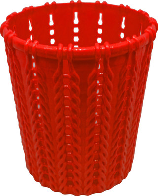 

BOXO 1 Compartments Plastic Pen Stand(Red)