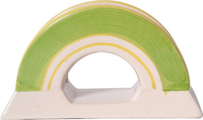 

Kraftmania 1 Compartments Ceramic Napkin Holder(Green)