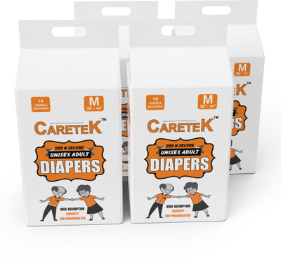 

CARETEK Tab-Style Diaper XL 40 Adult Diapers - XL(40 Pieces)