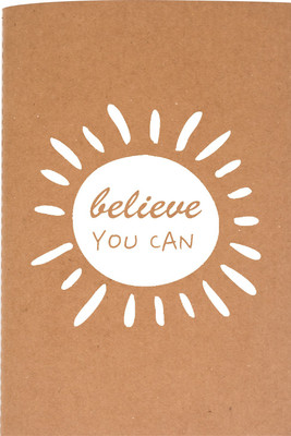 

The Crazy Me A6 Notebook(Believe You can White & Brown, Brown)