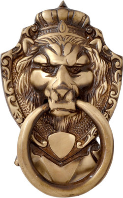 Krati Victorian Style Lion Mouth Antique Brass Door Knocker(Antique Brass) Flipkart