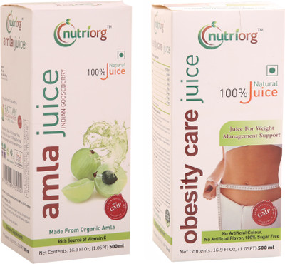 

Nutriorg Amla Juice & Obesity Care Juice Detox Pack(2 x 500 ml)