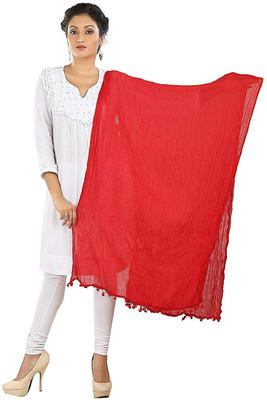 Nakoda Creation Cotton Blend Self Design Women Dupatta Nakoda Creation Cotton Blend Self Design Women Dupatta