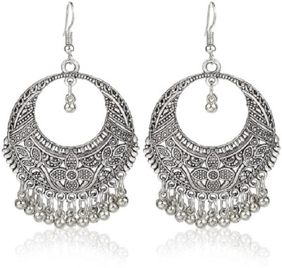 FashMade Loop Earring with Beads Alloy Chandbali Earring