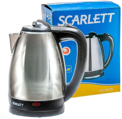 

Scarlett LM -44 Hot Water Pot Portable Boiler Tea Coffee Warmer Heater Cordless Electric Kettle Electric Kettle(1.8 L, Silver)