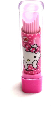 

Gift Collection GC Kitty design lipstick style non-toxic eraser Non-Toxic Eraser(Set of 1, Pink)