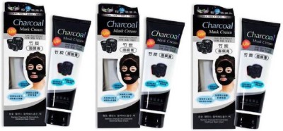 Ontiq Mundo Combo of Charcoal Peel Off Mask and Chocolate Mask Cream (Pack of 3)(130 g)