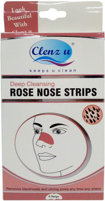

CLENZ U Deep cleansing Rose nose strip 6's(6 ml)