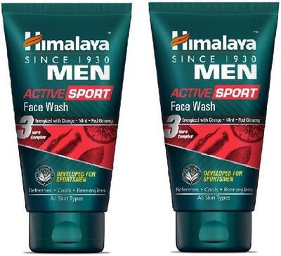 

Himalaya Men Active Sport Face Wash (50 ml) PACK OF 2 Face Wash(100 ml)