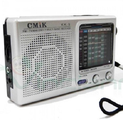 

GLOWISH GL- CMIK KK-9 POCKET RECHARGEABLE LI-ION BATTERY POWER SOUND FM FM Radio(Silver)