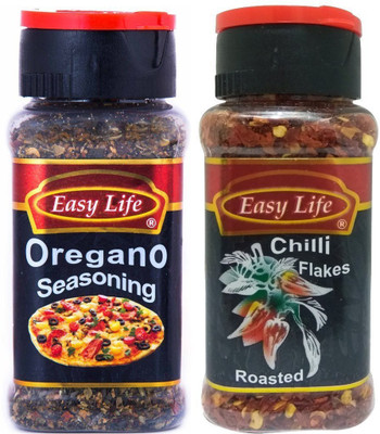 

Easy Life Oregano Seasoning 60Gm + Roasted Chilli Flakes 65Gm Combo(135)