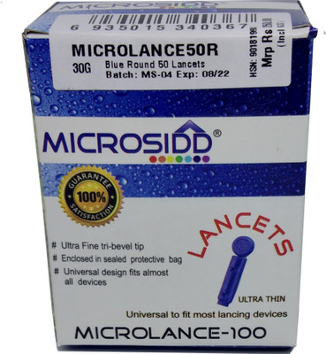 MICROSIDD MICROLANCE50R Glucometer Lancets(50)