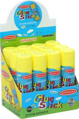 

Bambalio 36 Gms Glue Stick Pack of 12 BGS-3600 Glue(12 ml)