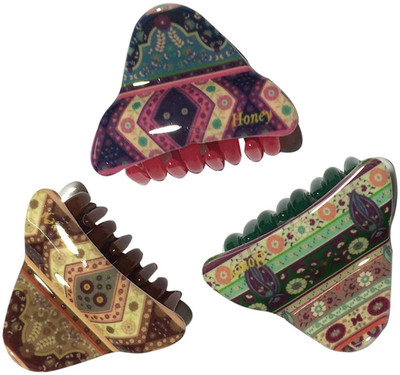 

New Arihant Traders New Arihant Traders- Premium Quality Hair Clutchers/Clips/Claws for Women & Girls (Multicolor- 3 pieces) Hair Claw, Hair Clip, Hair Accessory Set, Bun Clip, Back Pin(Multicolor)