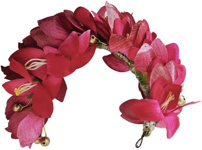 

INAAYA Rose Flowers Hair Accessories For Bun Making Gajra For Durga Puja Hair Accessory Set(Multicolor)
