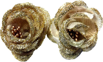 

Proplady Golden Flower Hair Clip/Brooch for Women Hair Accessory Set, Hair Clip, Hair Pin, Bun Clip(Gold)