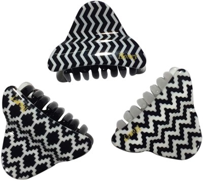 

New Arihant Traders New Arihant Traders- Premium Quality Hair Clutchers/Clips/Claws for Women & Girls (B&W- 3 pieces) Hair Claw, Hair Clip, Hair Accessory Set, Bun Clip, Back Pin(Black, White)