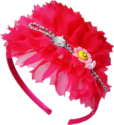 

Proplady Floral Cutwork stone studded Combo Hairband Hair Band, Head Band(Pink)